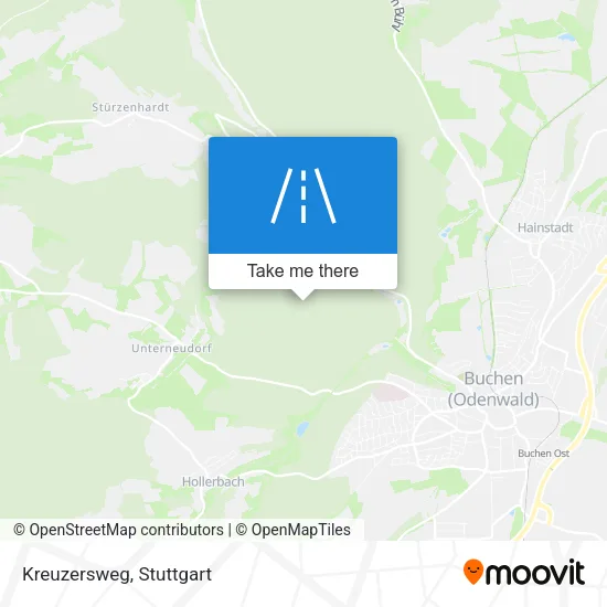 Карта Kreuzersweg
