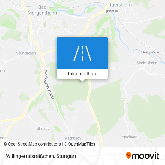 Карта Willingertalsträßchen