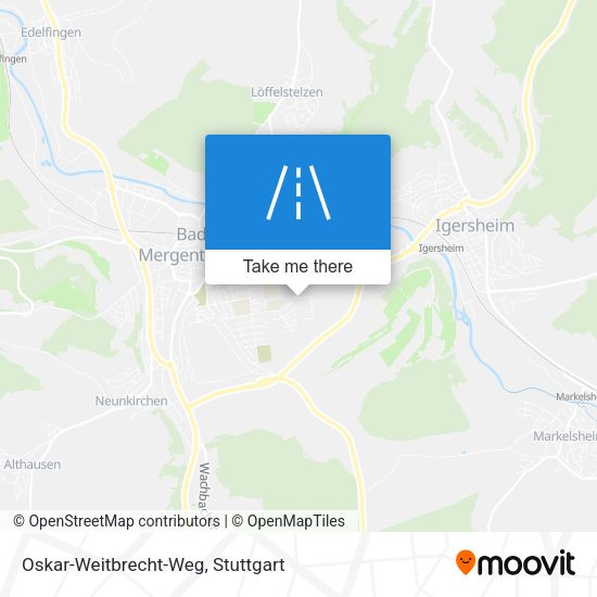 Oskar-Weitbrecht-Weg map