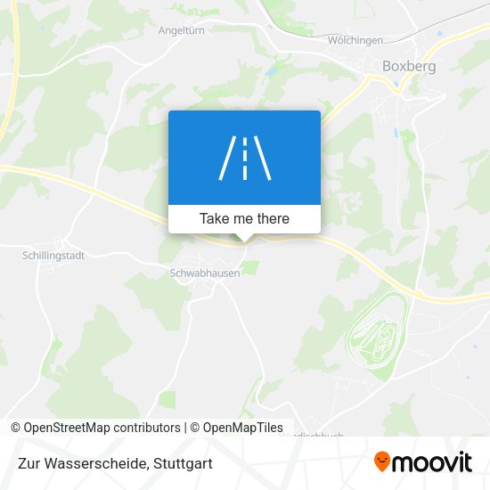 Карта Zur Wasserscheide