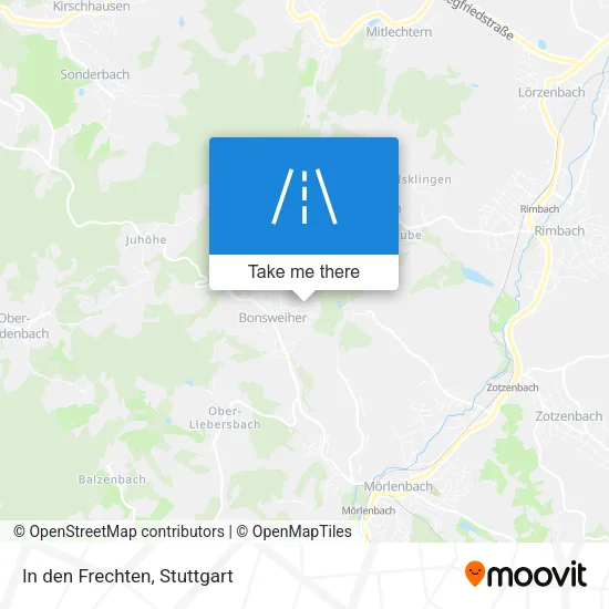 Карта In den Frechten