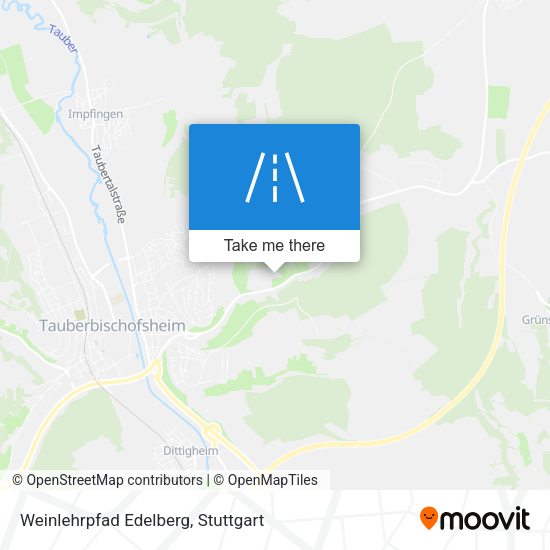 Weinlehrpfad Edelberg map