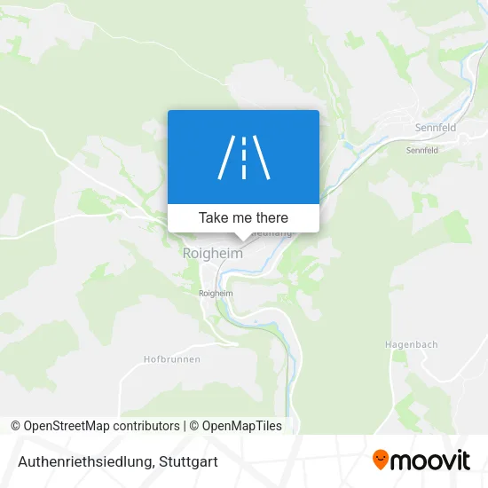 Карта Authenriethsiedlung