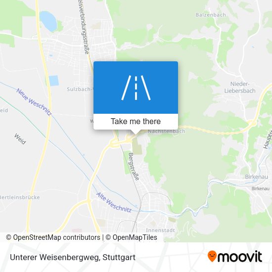 Unterer Weisenbergweg map
