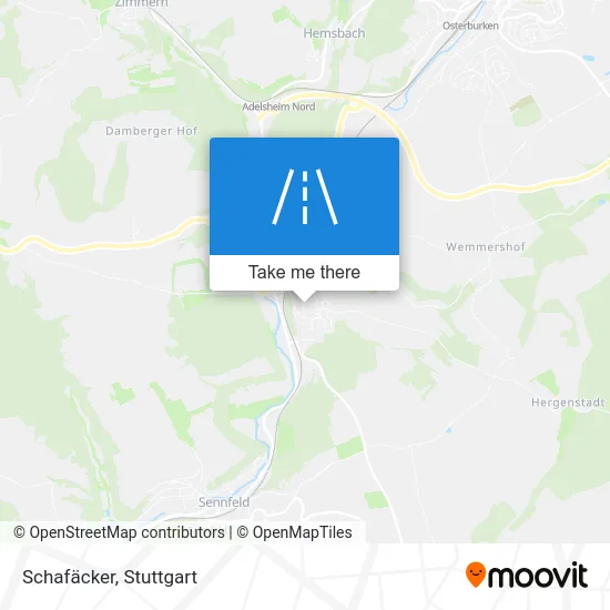 Карта Schafäcker