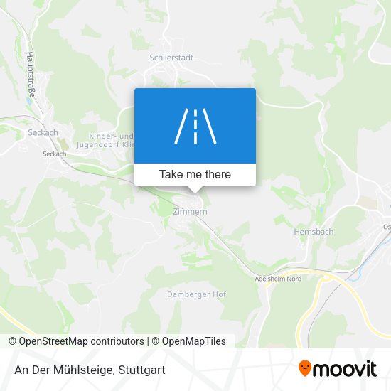 An Der Mühlsteige map