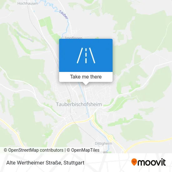 Карта Alte Wertheimer Straße