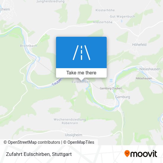 Карта Zufahrt Eulschirben