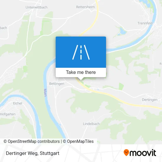 Карта Dertinger Weg