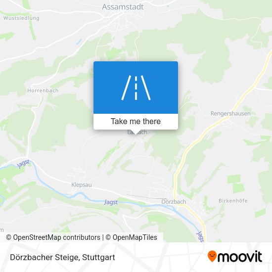 Dörzbacher Steige map