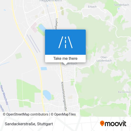Карта Sandackerstraße