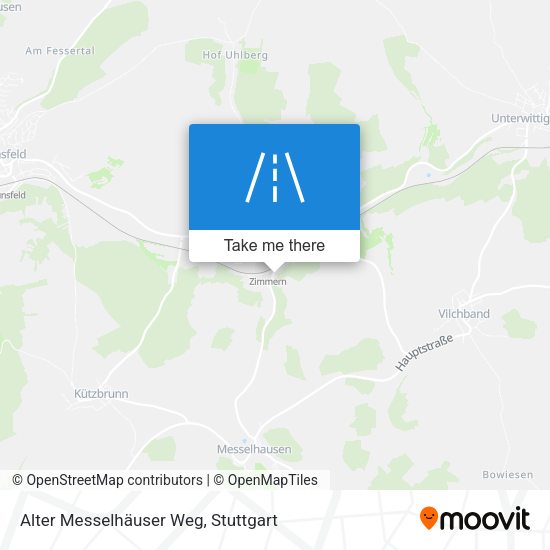 Alter Messelhäuser Weg map