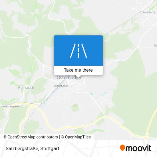 Карта Salzbergstraße