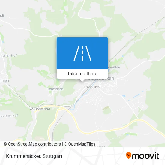 Krummenäcker map