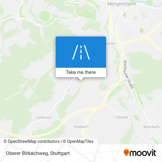 Oberer Birkachweg map