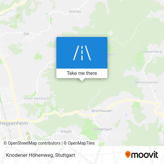 Knodener Höhenweg map