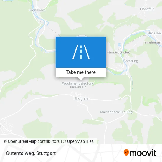 Карта Gutentalweg