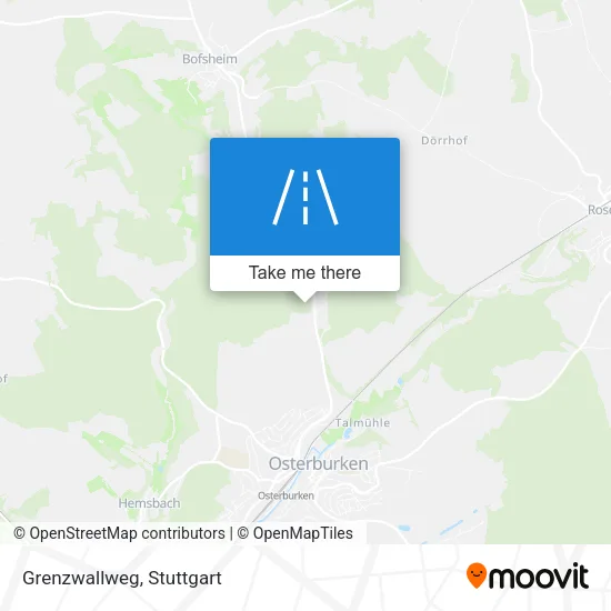 Grenzwallweg map