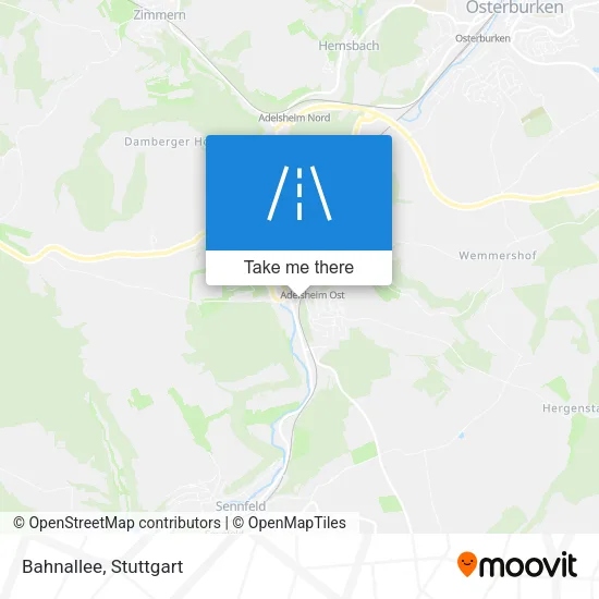 Карта Bahnallee