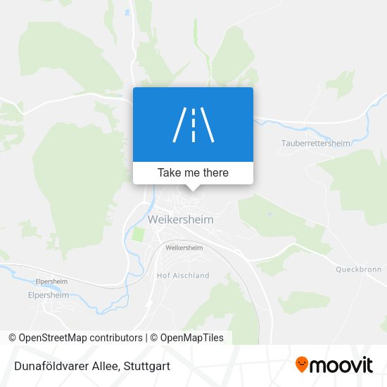 Dunaföldvarer Allee map