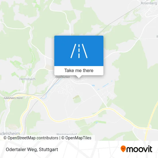Карта Odertaler Weg