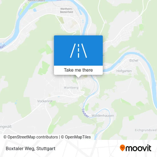 Карта Boxtaler Weg