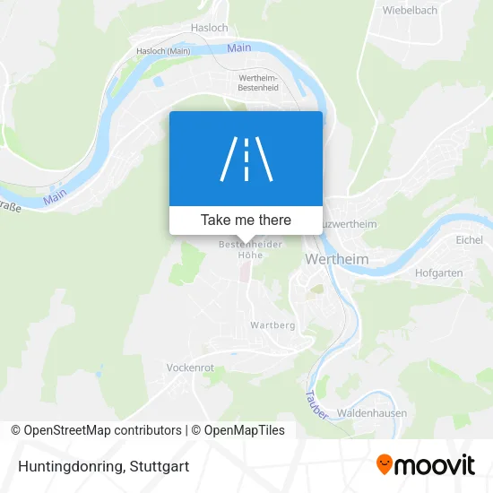 Карта Huntingdonring