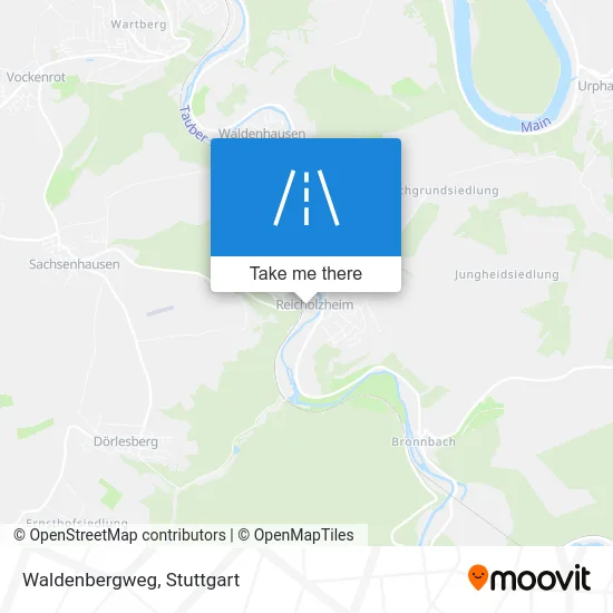 Карта Waldenbergweg