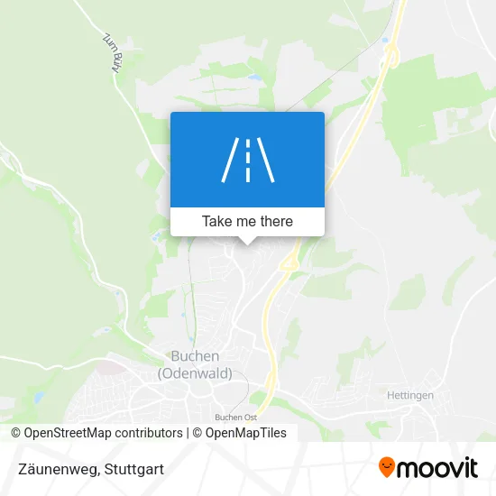 Карта Zäunenweg
