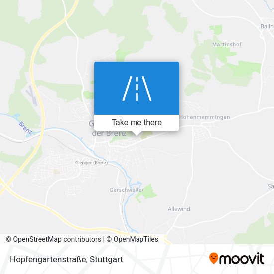 Hopfengartenstraße map
