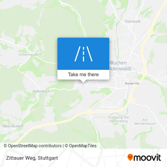 Карта Zittauer Weg