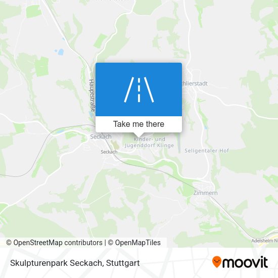 Skulpturenpark Seckach map