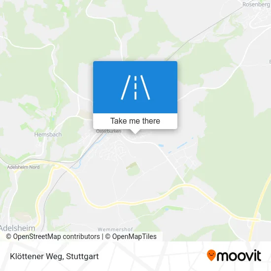 Карта Klöttener Weg