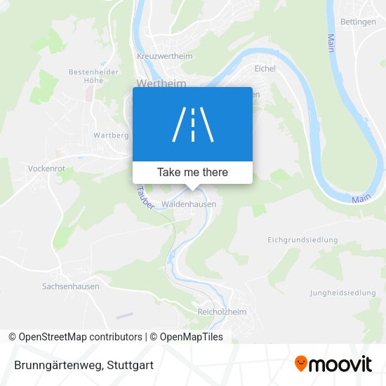 Brunngärtenweg map