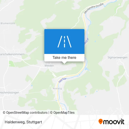 Haldenweg map