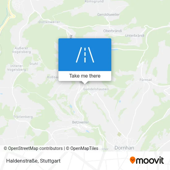 Haldenstraße map