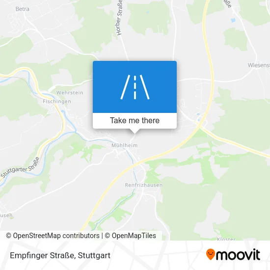 Карта Empfinger Straße