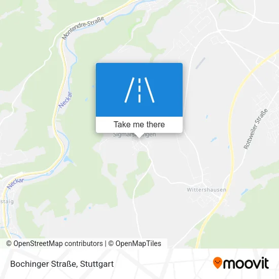 Карта Bochinger Straße
