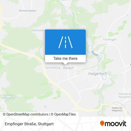 Карта Empfinger Straße