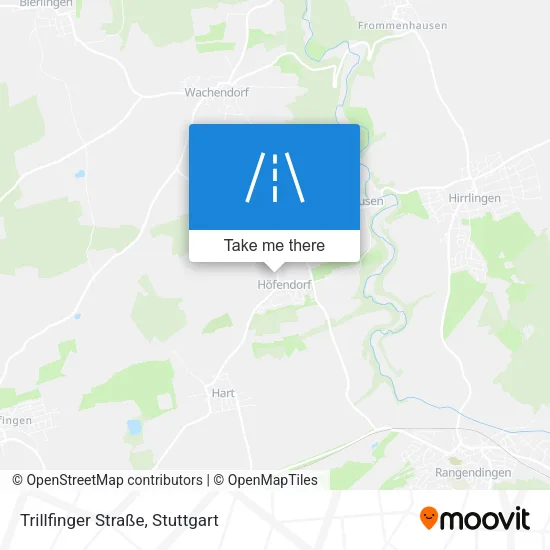Карта Trillfinger Straße
