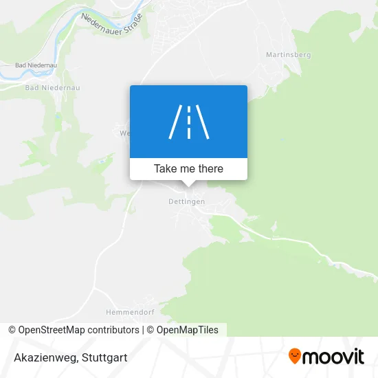 Карта Akazienweg