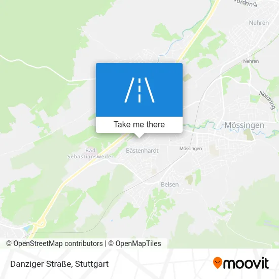 Карта Danziger Straße