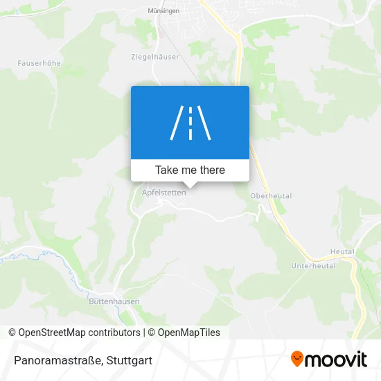 Карта Panoramastraße
