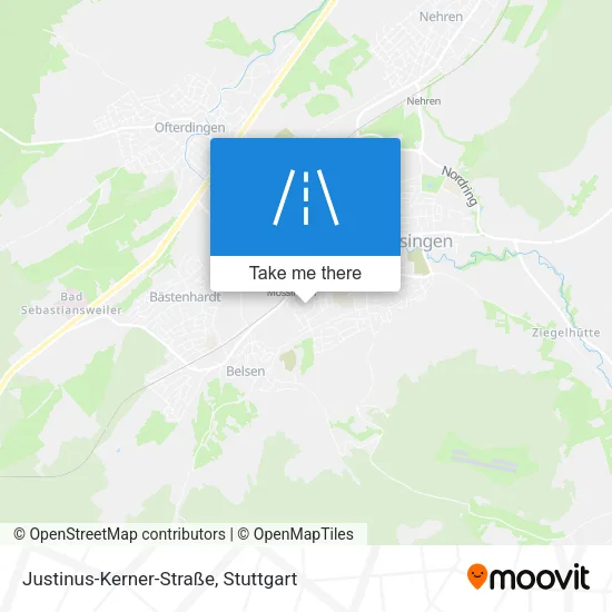 Карта Justinus-Kerner-Straße
