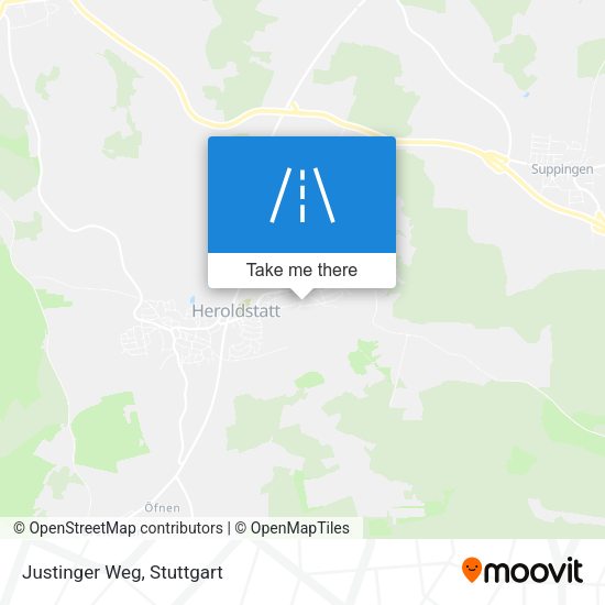 Карта Justinger Weg