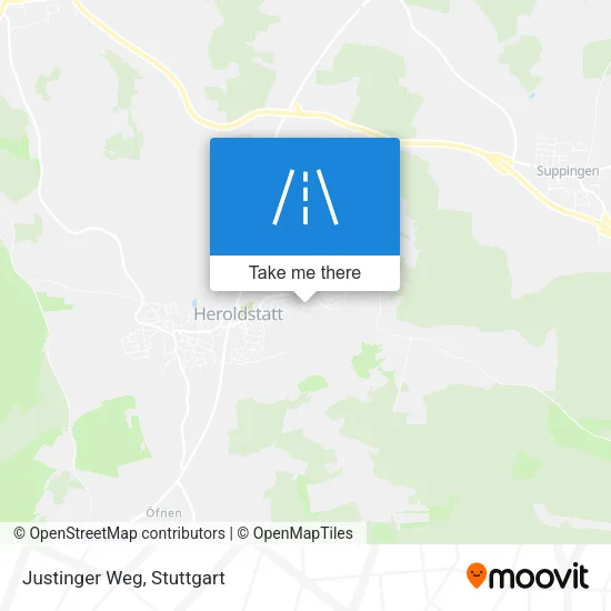 Карта Justinger Weg