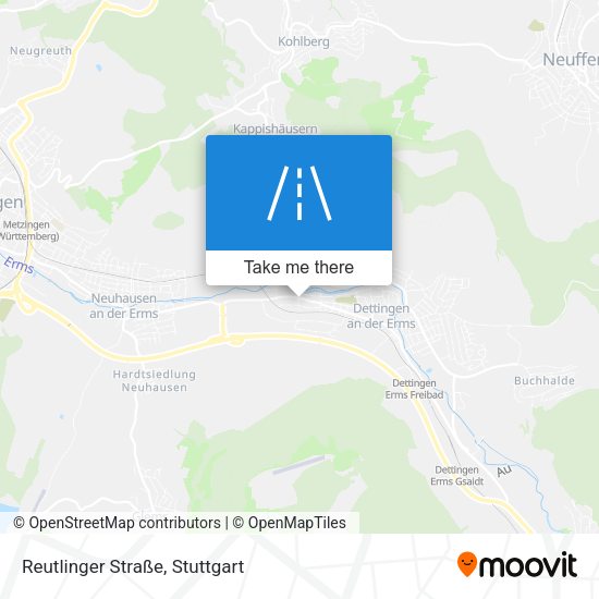 Карта Reutlinger Straße