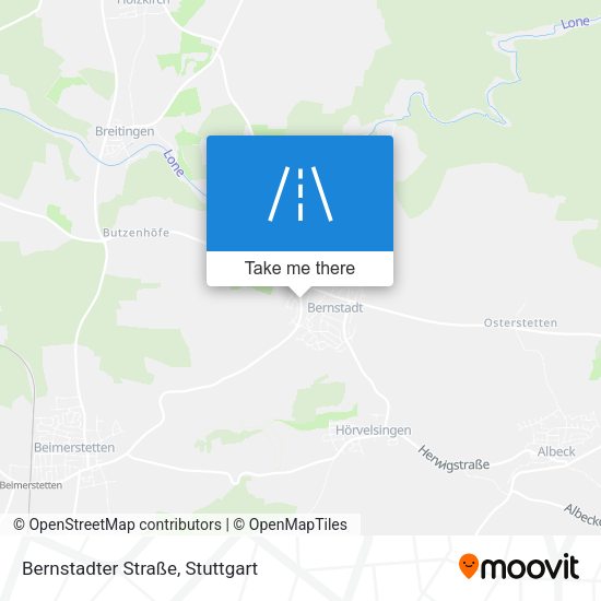 Bernstadter Straße map