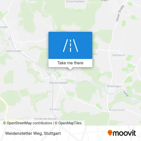 Карта Weidenstetter Weg