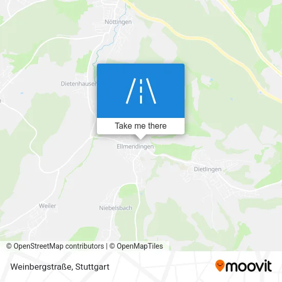 Карта Weinbergstraße